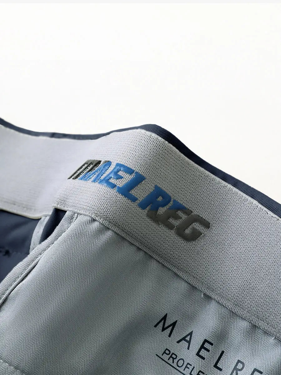 NAVY Water Resistant Everyday Pants close-up of waistband inner logo detail