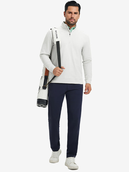 Ultra-Soft Brushed Fleece Lining Quarter zip Sweatshirt