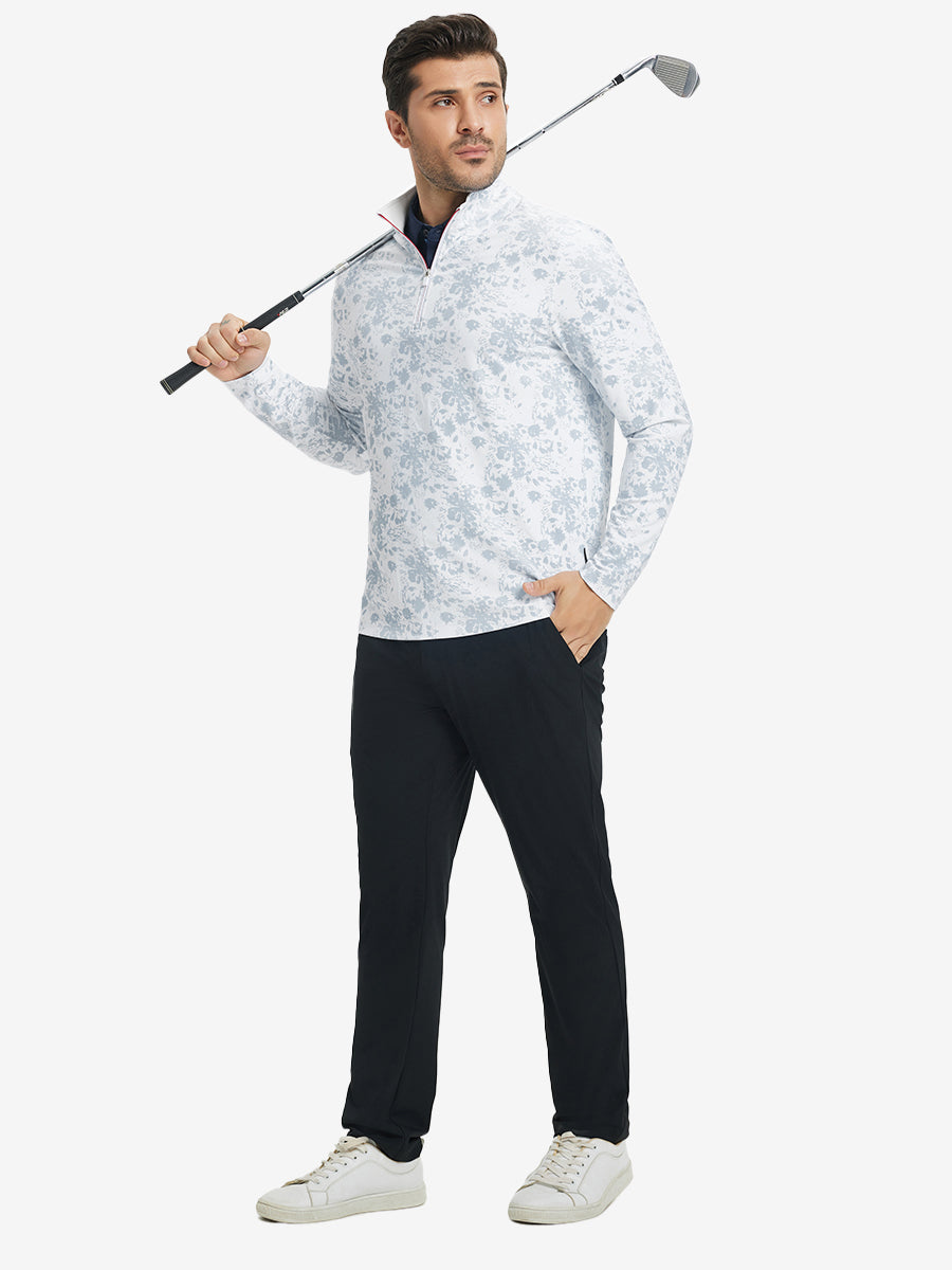 Full Print Lightweight Quarter Zip Pullover