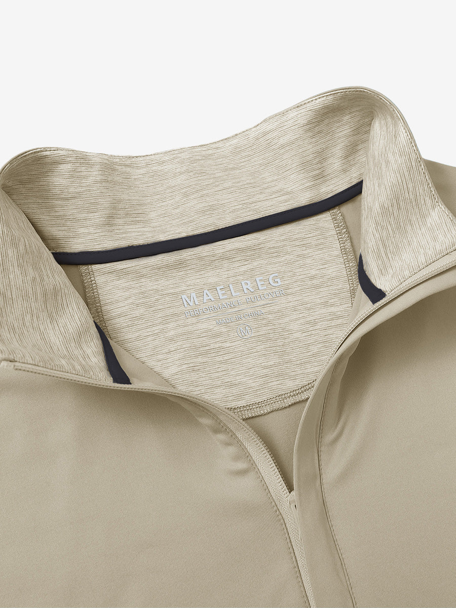 Stretch Solid Fleece Quarter-Zip Vest