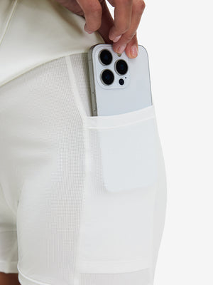 High Waist Built-in Short A-Line Golf Skirt with 5 Pockets