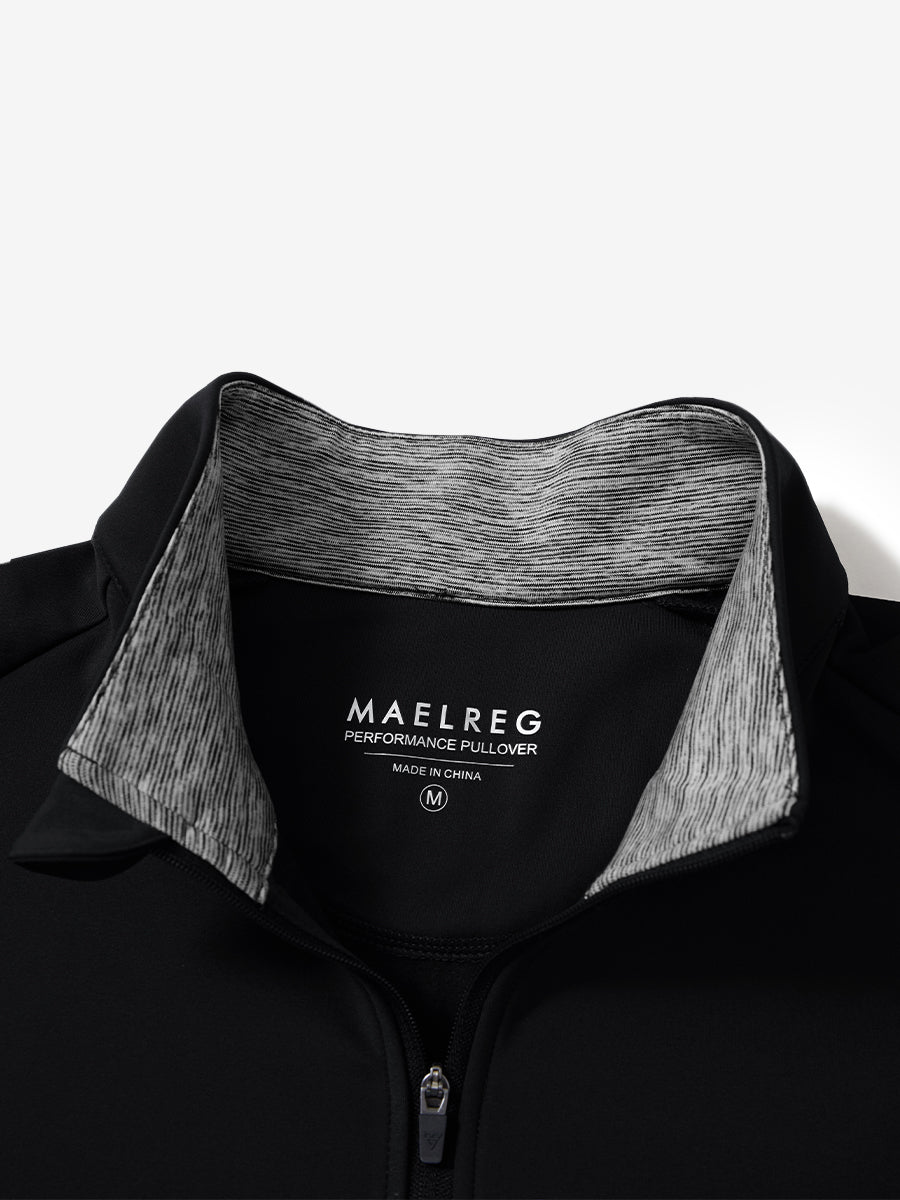 Classic Solid Pocket Fleece Quarter Zip Pullover