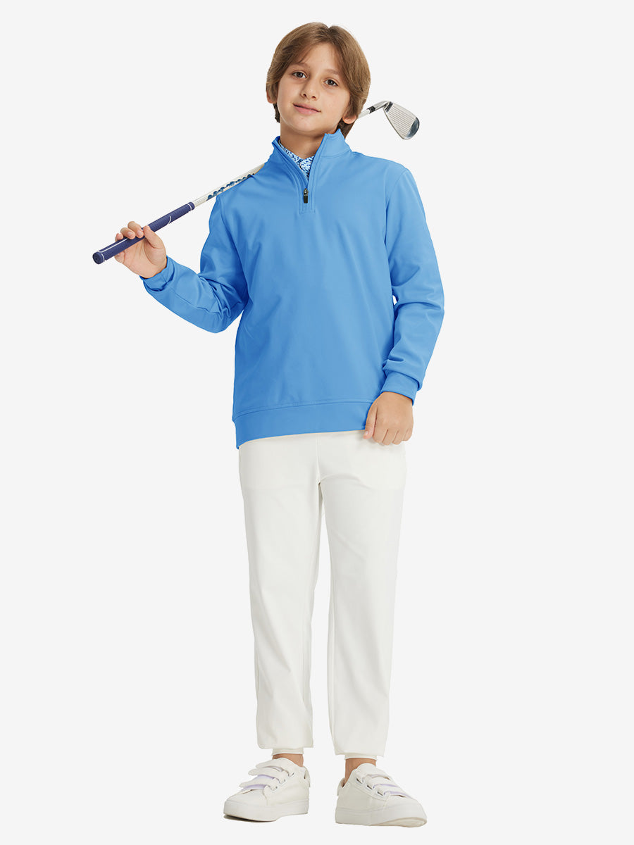 Youth Winter Micro-fleece Quarter Zip Pullover