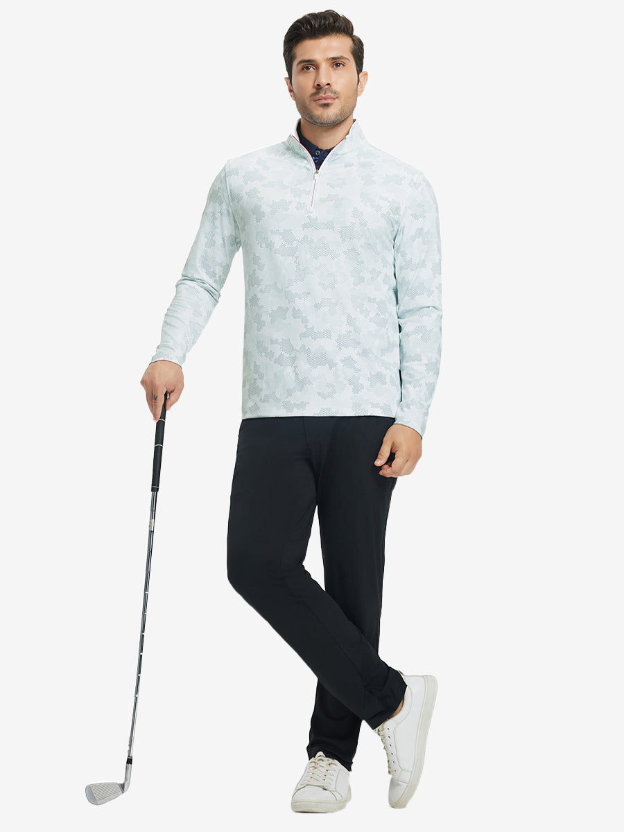 Full Print Lightweight Quarter Zip Pullover