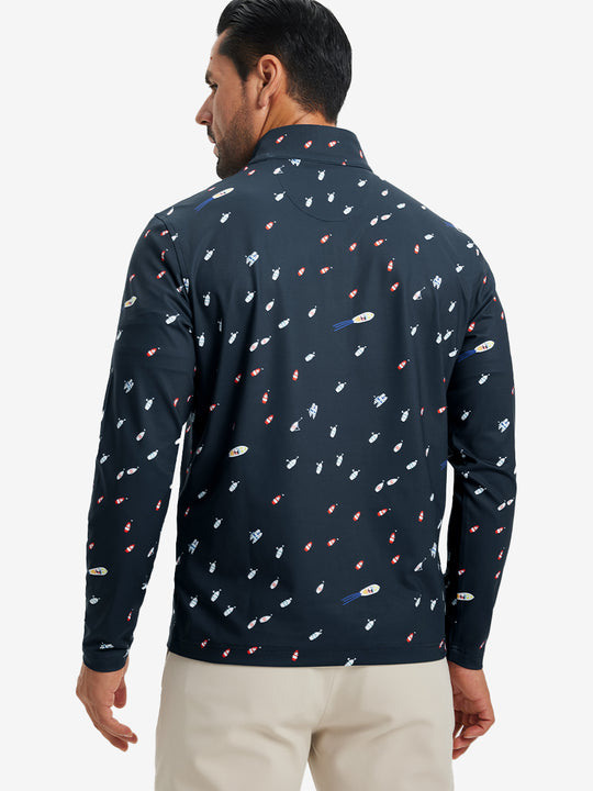 Full Print Quarter Zip Pullover