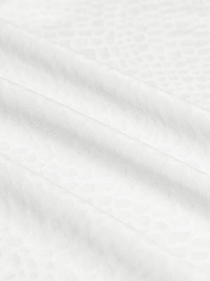 Nylon Blend Casual Jacquard Polo Shirts