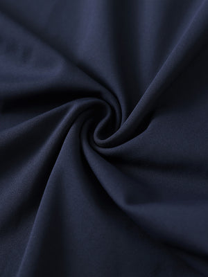 Close-up of fabric for women's lightweight hoodies pullover, soft texture in navy with fine detail