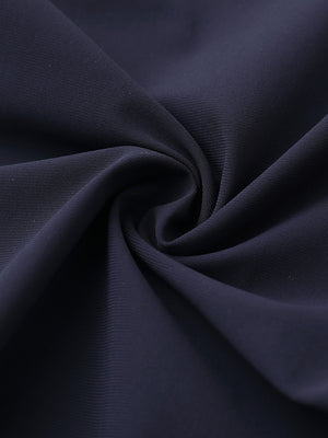 Quick dry casual dress pants, close-up of breathable fabric in navy with smooth texture and lightweight feel