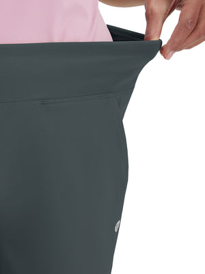 Pantalones de golf elásticos de cintura alta para mujer con bolsillos
