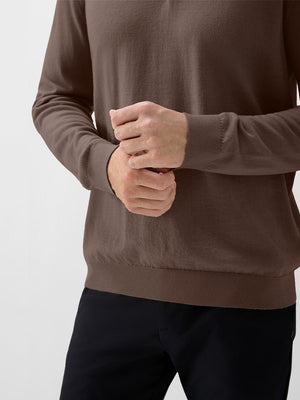 Long Sleeve Pure Merino Wool Knit Soft Polo Shirts