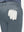 Detail view of back pocket on grey blue flat front golf joggers pants with belt loops