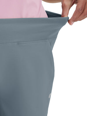 Pantalones de golf elásticos de cintura alta para mujer con bolsillos