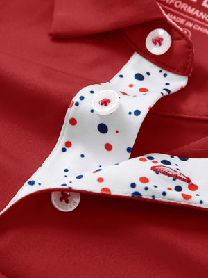 Boys Quick Dry Fit Athletic Solid Polo Shirts