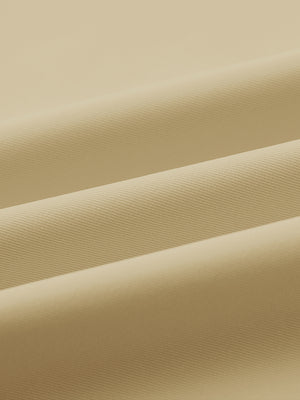 Close-up of fabric on water repellent 8 pockets pants, showing texture and finish in khaki.