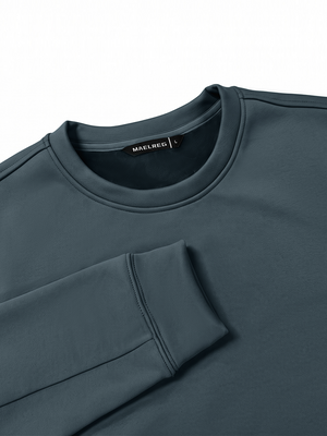 Ultra-Comfort Velour Lining Crew-Neck Sweatshirts