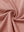 Close-up of melange fabric on quarter zip pullover, showing texture and detail in brick melange.