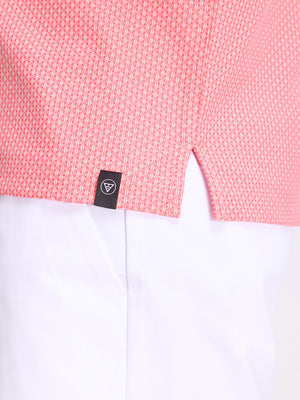 Moisture Wicking Jacquard Golf Shirts