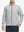 Model in Light Grey Softshell Jacket, front half-body view from nose down – refined and relaxed