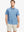 Front half-body view wearing BLUE WHITE BONEFISH Stylish Printing Summer Shirt.