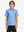 Model front upper body wearing Stylish print boys polo shirts in fresh bluejay navy dogs style