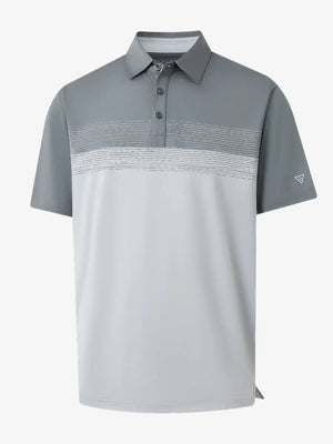 3D render showcasing GREYGLACIER GREY fabric and texture of Premium Performance Polo