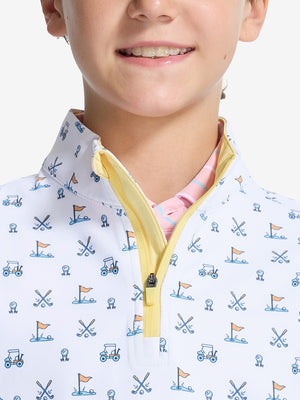 Youth Print Midlayer Q-Zip Pullover Sweatshirts