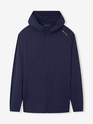 Nylon Blend Water Resistant Windbreaker Jacket