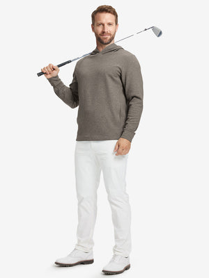 Sudadera con capucha sólida texturizada