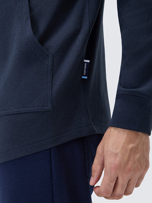 Stretch Ultra-Comfy Heather Brushed Rib Knit Hoodie