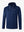 3D rendering of cobalt heather Heather Fleece Hoodies Pullover, showcasing the realistic texture and fit of the garment
