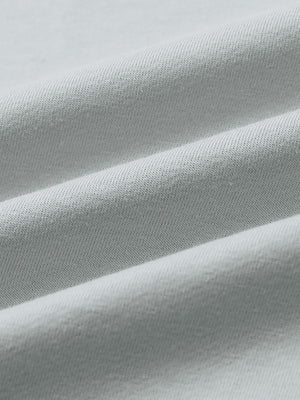 Close-up of fabric on 2 in 1 running sports shorts with liner, showing texture and finish in glacier grey